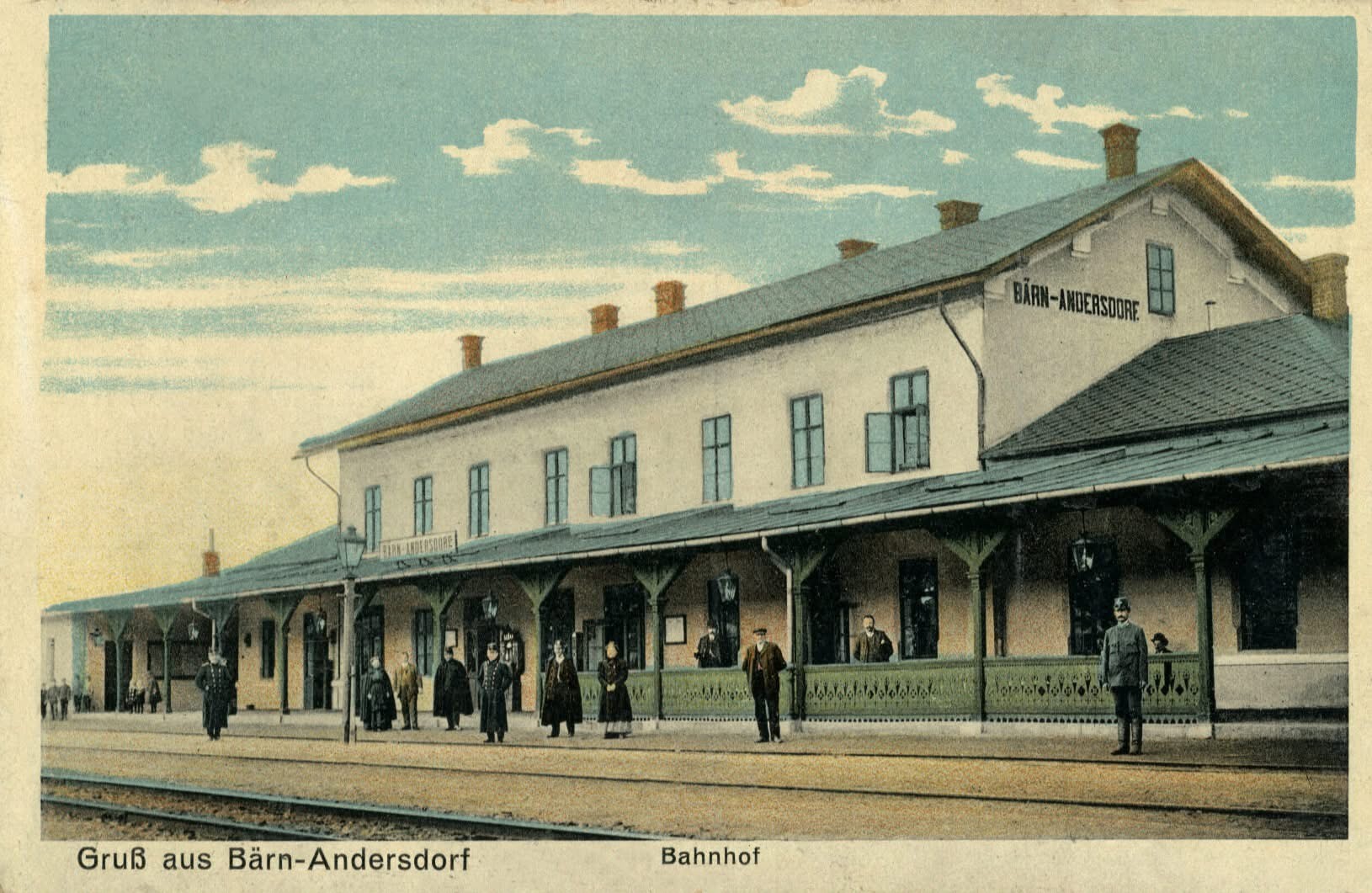 Historický pohled na nádraží a okolí Ondrášova